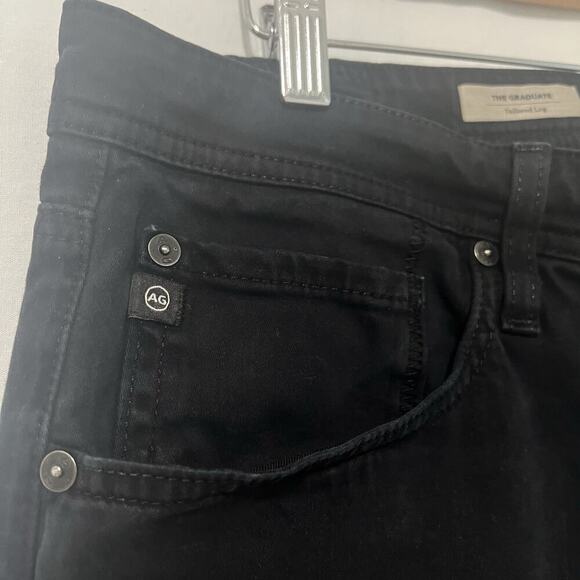 AG Adriano Goldschmied The Graduate SUD Tailored Leg Pants Black Men's 34x32 - Picture 2 of 15